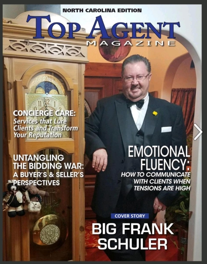 Big Frank Cover in Top Agent Magazine